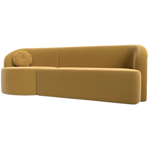 

Прямой диван Лига-027 угол левый (Микровельвет/Желтый) Лига Диванов 119548L, Лига-027 119548L