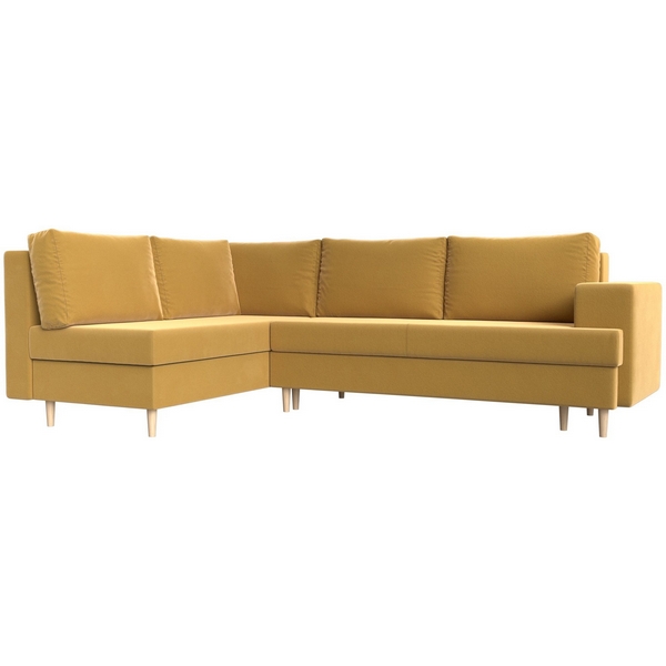 

Угловой диван Сильвана левый угол (Микровельвет/Желтый) Лига Диванов 119718L, Сильвана 119718L