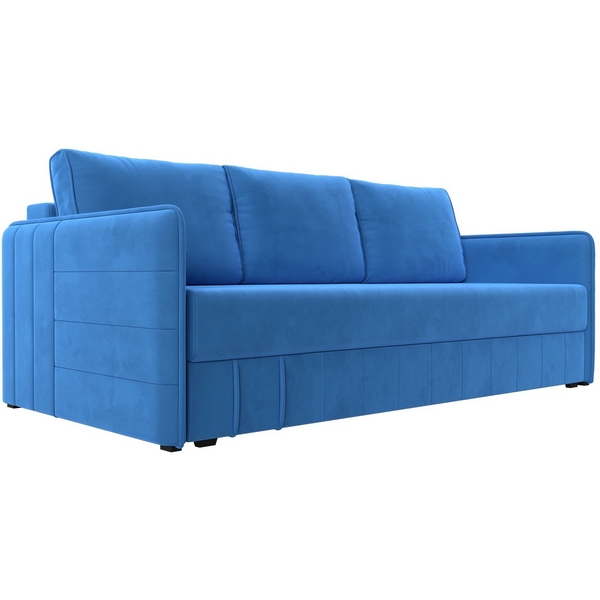 

Прямой диван Слим НПБ (Велюр/Голубой) Лига Диванов 119783, Слим 119783