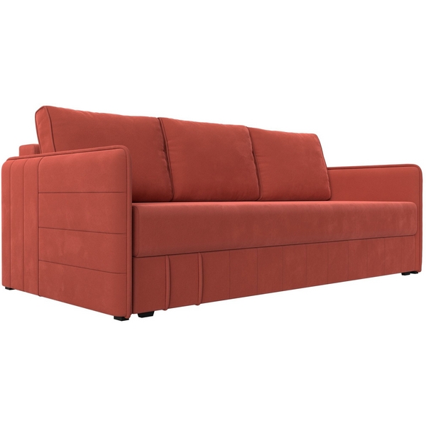 

Прямой диван Слим НПБ (Микровельвет/Красный) Лига Диванов 119791, Слим 119791