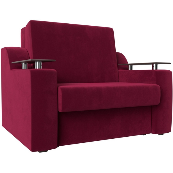 

Прямой диван аккордеон Сенатор 120 (Микровельвет/Красный) Лига Диванов 119898, Сенатор 119898