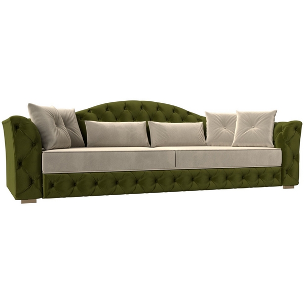 

Прямой диван Артис НПБ (Микровельвет/Бежевый) Лига Диванов 120357, Артис 120357