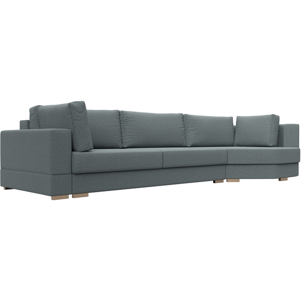 

Диван угловой Лига-026 правый угол (Серый/Рогожка) Лига Диванов арт.122895, Лига-026 122895