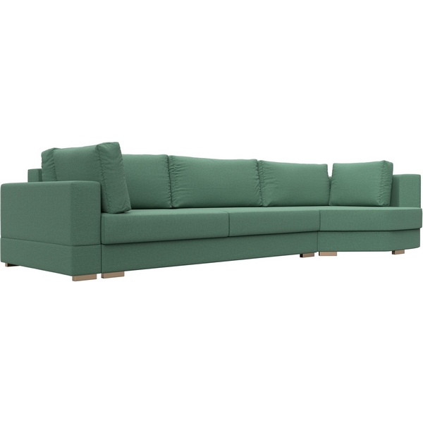 

Диван угловой Лига-026 правый угол (Зеленый/Рогожка) Лига Диванов арт.123479, Лига-026 123479