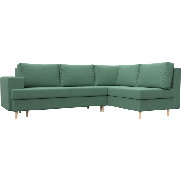 

Диван угловой Сильвана правый угол Лига Диванов (Рогожка) арт.123529, Зеленый, Сильвана 123529