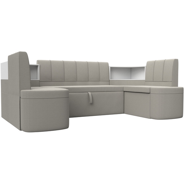 

Диван кухонный П-образный Тефида Лига Диванов (Рогожка) арт.125850, Бежевый, Тефида 125850