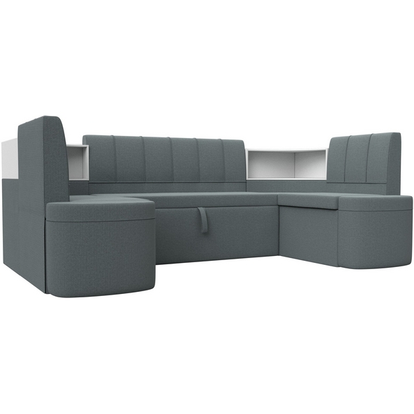 

Диван кухонный П-образный Тефида Лига Диванов (Рогожка) арт.125853, Серый, Тефида 125853