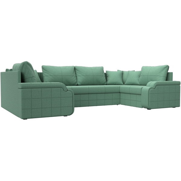 

Диван П-образный Николь Лига Диванов (Рогожка) арт.125912, Зеленый, Николь 125912