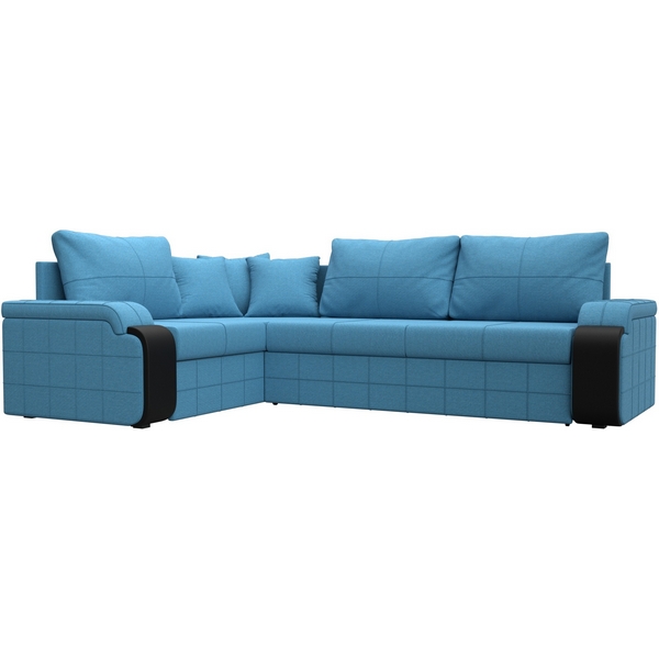 

Диван угловой Николь левый угол Лига Диванов (Рогожка) арт.126004L, Голубой, Николь 126004L