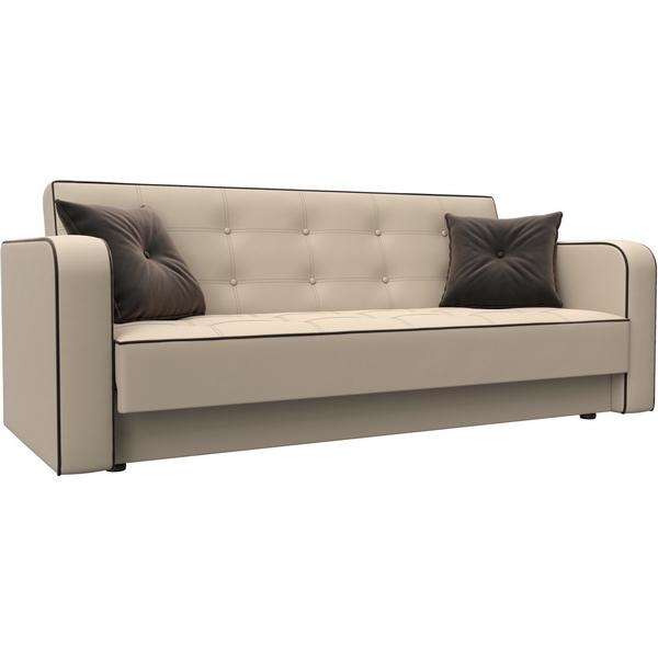 

Диван-книжка Тур (Бежевый,Коричневый/Экокожа,Велюр) Лига Диванов арт.126157, Тур 126157