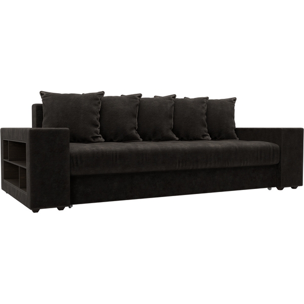 

Диван прямой Дубай полки слева Лига Диванов (Велюр) арт.126463L, Коричневый, Дубай 126463L