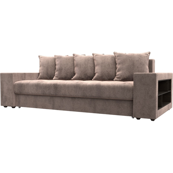 

Диван прямой Дубай полки справа Лига Диванов (Велюр) арт.126470, Бежевый, Дубай 126470