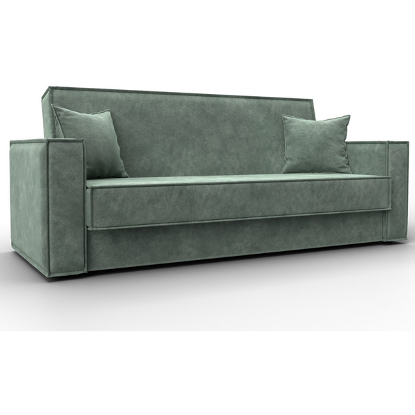 Изображение товара Диван-книжка Куба Лига Диванов зеленый велюр современный комфорт