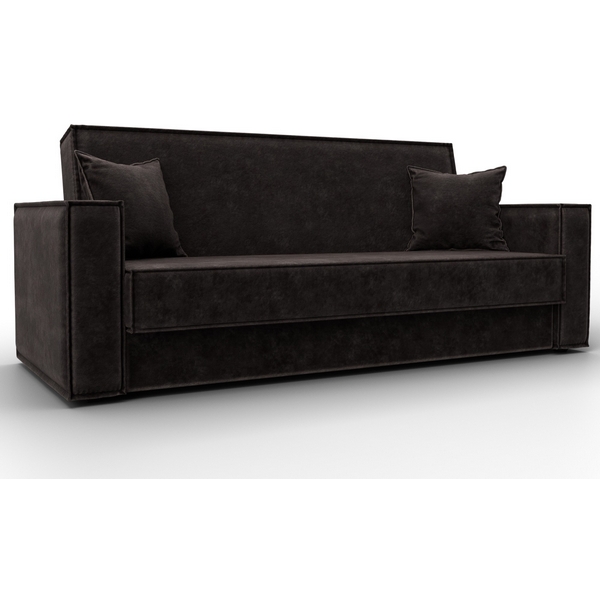 Изображение товара Диван-книжка Куба Лига Диванов коричневый велюр механик раскладка книжка