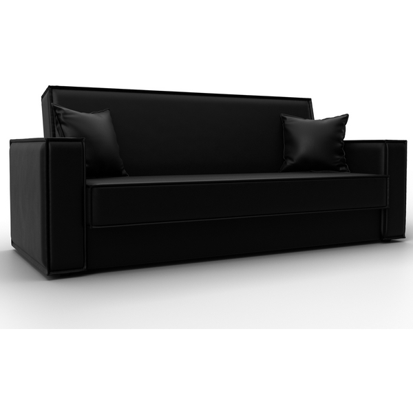 

Диван-книжка Куба (ДСП,ЛДСП/Пластик/Экокожа/Черный) Лига Диванов 127452, Куба 127452