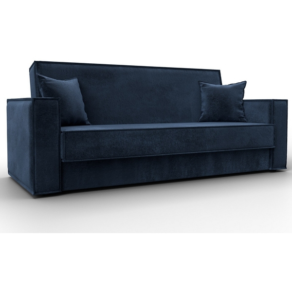 Изображение товара Диван-книжка Куба из велюра с бельевым ящиком 214 см Лига Диванов