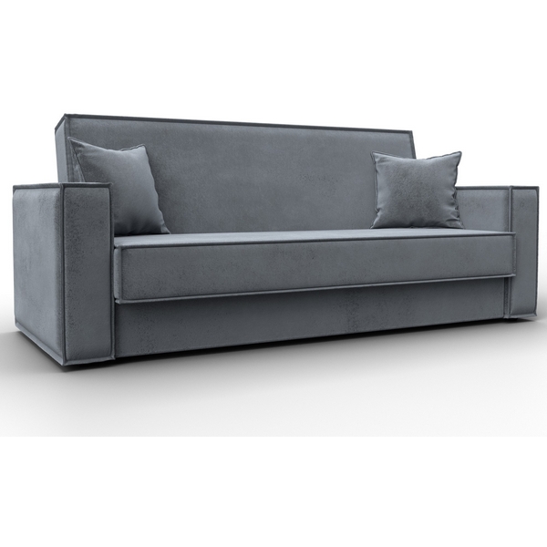 Изображение товара Диван-книжка Куба с бельевым ящиком, серый, Лига Диванов