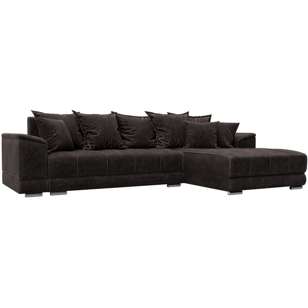 Изображение товара Диван угловой НордСтар правый с бельевым ящиком и механизмом Еврокнижка