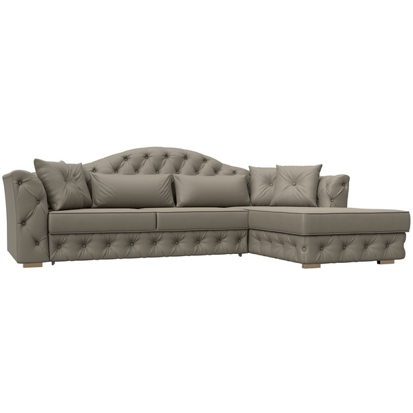 

Диван угловой Артис правый угол (Брус,Рейка/Пластик/Экокожа/Бежевый) Лига Диванов 128029, Артис 128029