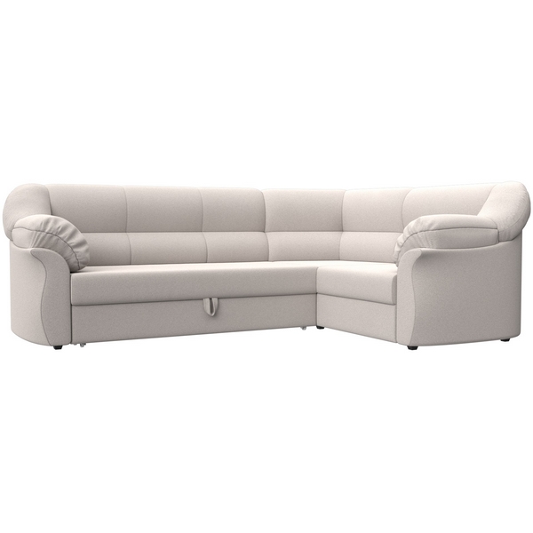 Изображение товара Угловой диван Карнелла правый угол Лига Диванов бежевый замша современный дизайн