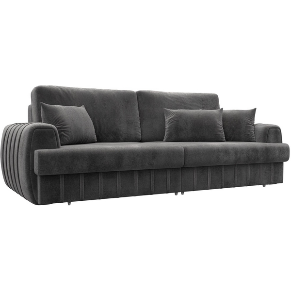 

Диван прямой Лига-057 НПБ Лига Диванов (Велюр) арт.129219, Серый, Лига-057 129219