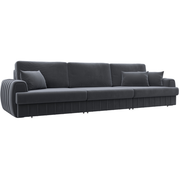 

Диван прямой Лига-057 НПБ Лонг Лига Диванов (Велюр) арт.129242, Серый, Лига-057 129242