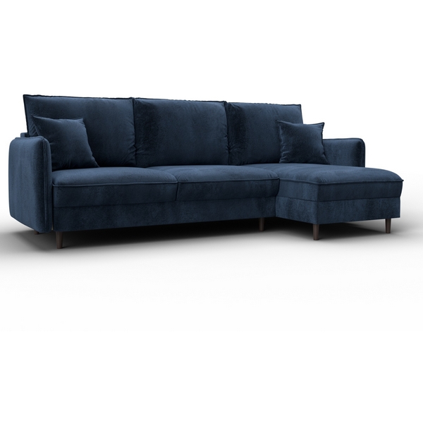 

Диван угловой Лига-064 НПБ угол универсальный (ДСП/Дерево/Велюр/Синий) Лига Диванов 129628, Лига-064 129628