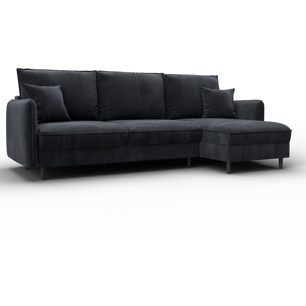 

Диван угловой Лига-064 НПБ угол универсальный (ДСП/Дерево/Велюр/Темно-серый) Лига Диванов 129630, Лига-064 129630