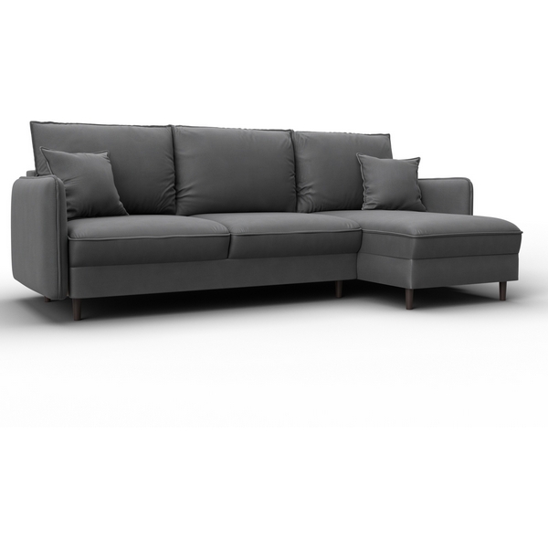 

Диван угловой Лига-064 НПБ угол универсальный (ДСП/Дерево/Замша/Серый) Лига Диванов 129638, Лига-064 129638