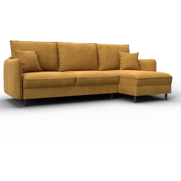 

Диван угловой Лига-064 НПБ угол универсальный (ДСП/Дерево/Велюр/Желтый) Лига Диванов 129640, Лига-064 129640