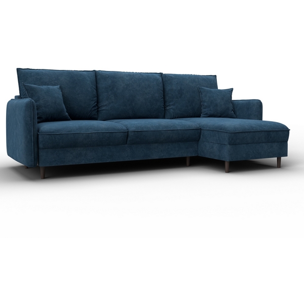 

Диван угловой Лига-064 НПБ угол универсальный (ДСП/Дерево/Велюр/Синий) Лига Диванов 129643, Лига-064 129643