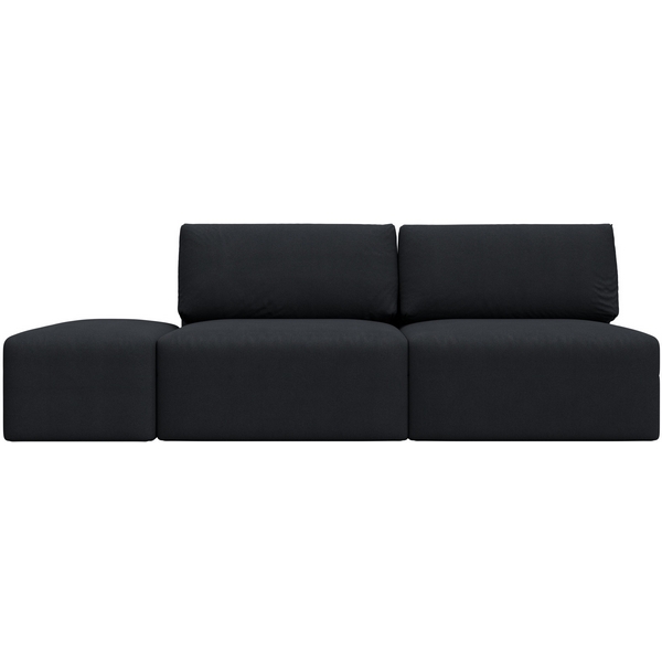 

Диван прямой модульный с пуфом Лига-060 НПБ (ЛДСП,Брус,Фанера/Пластик/Замша/Темно-серый) Лига Диванов 129664, Лига-060 129664