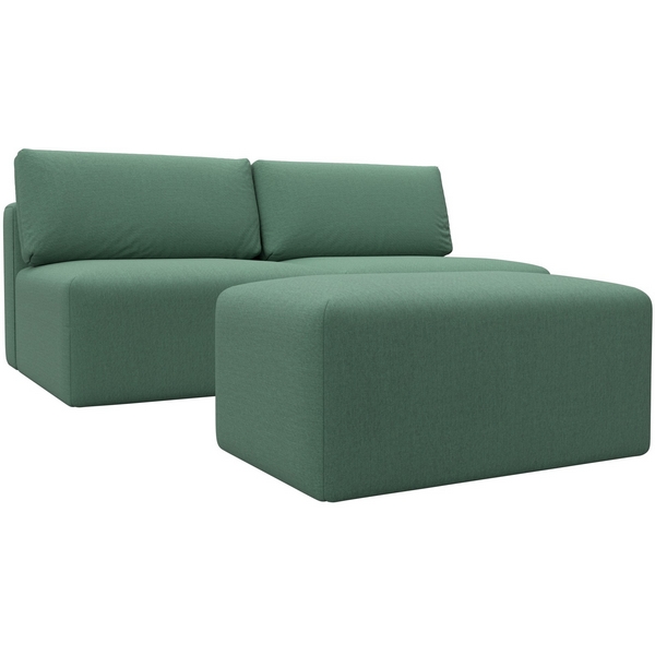 

Диван прямой модульный с пуфом Лига-060 НПБ (ЛДСП,Брус,Фанера/Пластик/Рогожка/Зеленый) Лига Диванов 129678, Лига-060 129678