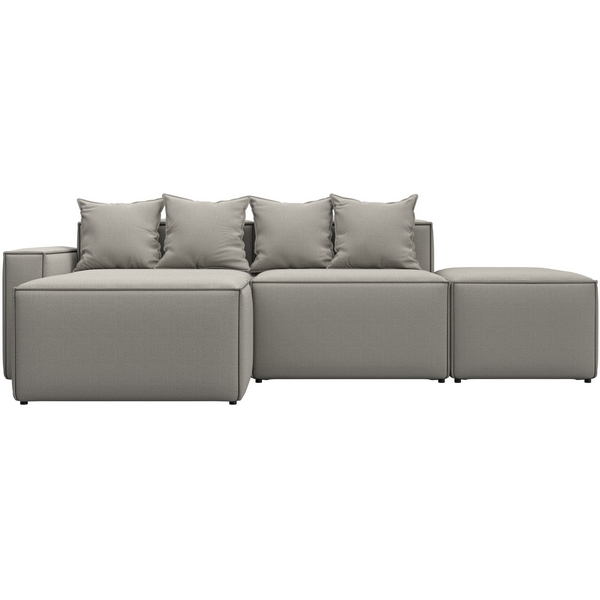 

Диван угловой модульный Лига-063 угол левый (ДСП/Пластик/Рогожка/Бежевый) Лига Диванов 129783L, Лига-063 129783L