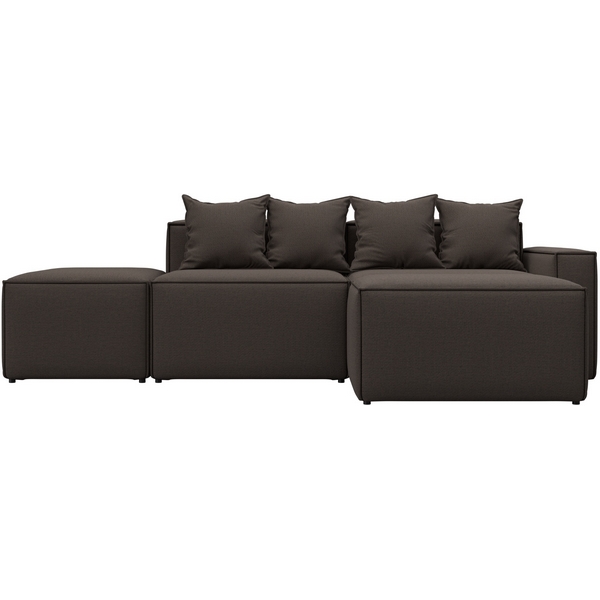 

Диван угловой модульный Лига-063 угол правый (ДСП/Пластик/Рогожка/Коричневый) Лига Диванов 129784, Лига-063 129784