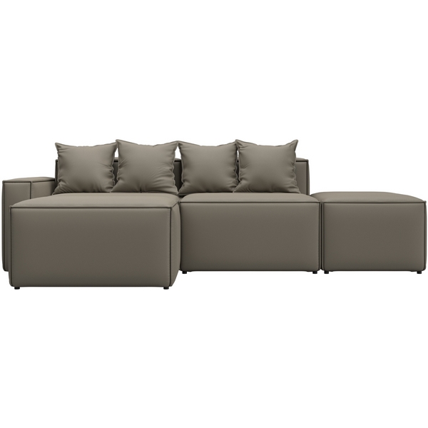 Изображение товара Угловой модульный диван Лига-063 с левым углом и экологичной обивкой