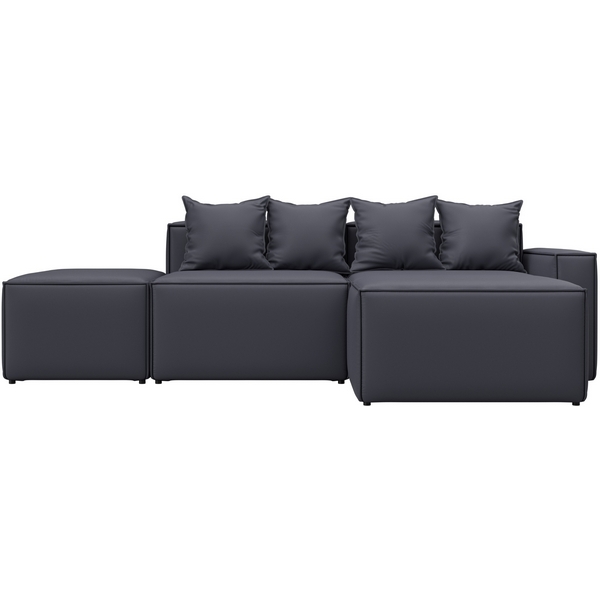 

Диван угловой модульный Лига-063 угол правый (ДСП/Пластик/Экокожа/Серый) Лига Диванов 129791, Лига-063 129791