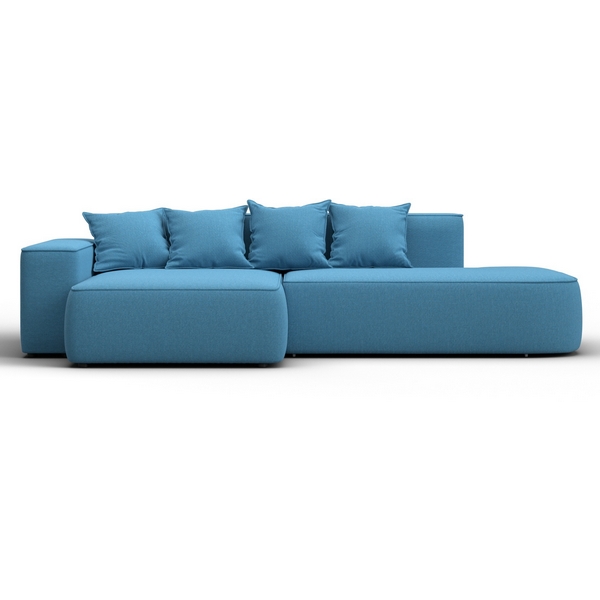 

Диван угловой Лига-065 угол левый (ДСП/Пластик/Рогожка/Голубой) Лига Диванов 129800L, Лига-065 129800L