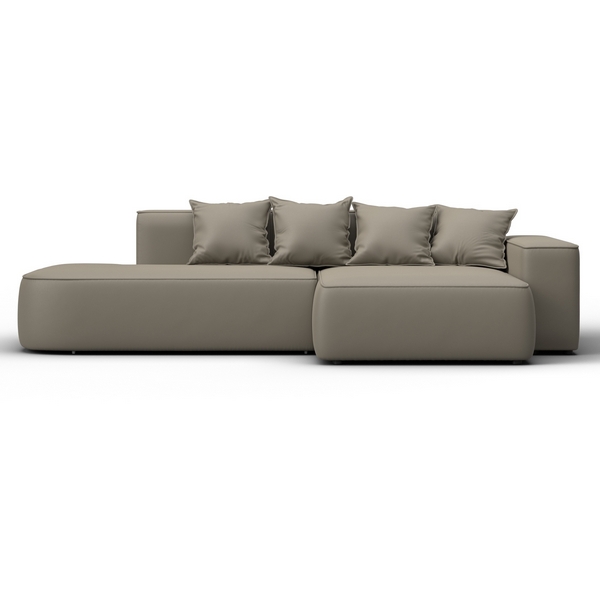 

Диван угловой Лига-065 угол правый (ДСП/Пластик/Экокожа/Бежевый) Лига Диванов 129802, Лига-065 129802