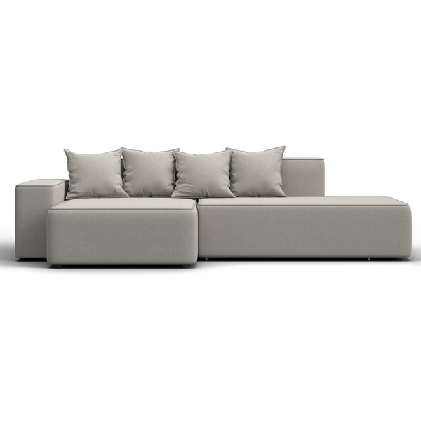 

Диван угловой Лига-079 угол левый (ДСП/Пластик/Рогожка/Бежевый) Лига Диванов 129811L, Лига-079 129811L