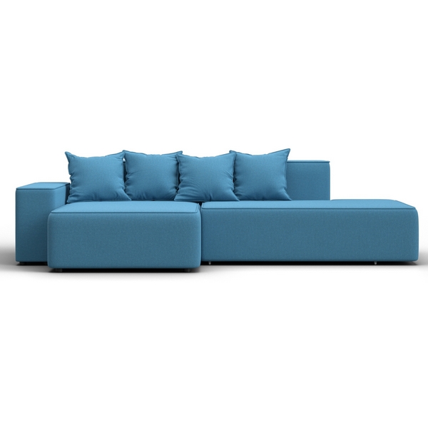 

Диван угловой Лига-079 угол левый (ДСП/Пластик/Рогожка/Голубой) Лига Диванов 129814L, Лига-079 129814L