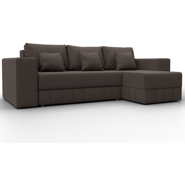 

Диван угловой Лига-076 угол универсальный (ДСП/Пластик/Рогожка/Коричневый) Лига Диванов 129836, Лига-076 129836