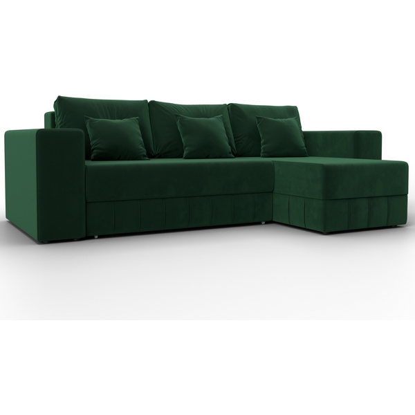 

Диван угловой Лига-076 угол универсальный (ДСП/Пластик/Велюр/Зеленый) Лига Диванов 129842, Лига-076 129842