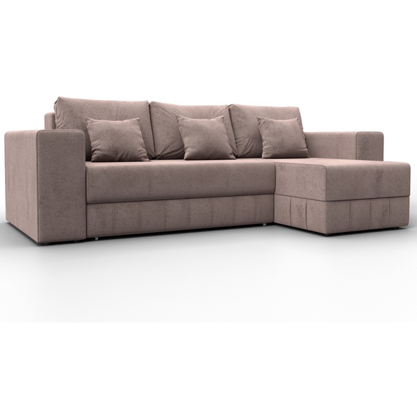 

Диван угловой Лига-076 угол универсальный (ДСП/Пластик/Велюр/Бежевый) Лига Диванов 129847, Лига-076 129847