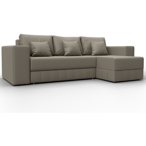 

Диван угловой Лига-076 угол универсальный (ДСП/Пластик/Экокожа/Бежевый) Лига Диванов 129851, Лига-076 129851