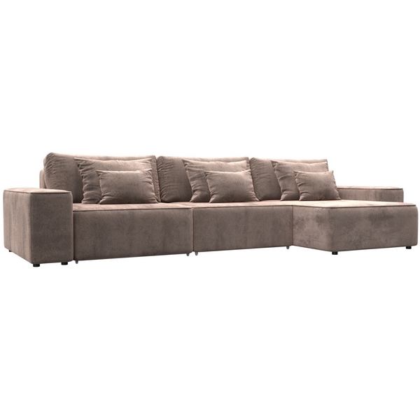 

Диван угловой Лига-074 угол универсальный (ДСП/Пластик/Велюр/Бежевый) Лига Диванов 129867, Лига-074 129867