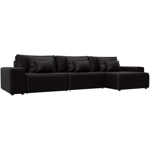 

Диван угловой Лига-074 угол универсальный (ДСП/Пластик/Экокожа/Коричневый) Лига Диванов 129872, Лига-074 129872