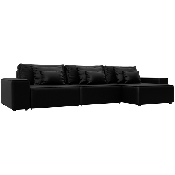 

Диван угловой Лига-074 угол универсальный (ДСП/Пластик/Экокожа/Черный) Лига Диванов 129873, Лига-074 129873