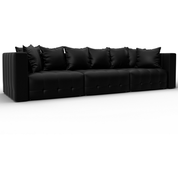 

Диван прямой Лига-052 НПБ Лонг (ЛДСП,Брус,Фанера/Пластик/Экокожа/Черный) Лига Диванов 129908, Лига-052 129908