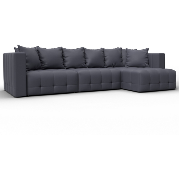 

Диван угловой Лига-052 НПБ Лонг угол универсальный (ЛДСП,Брус,Фанера/Пластик/Экокожа/Серый) Лига Диванов 129917, Лига-052 129917